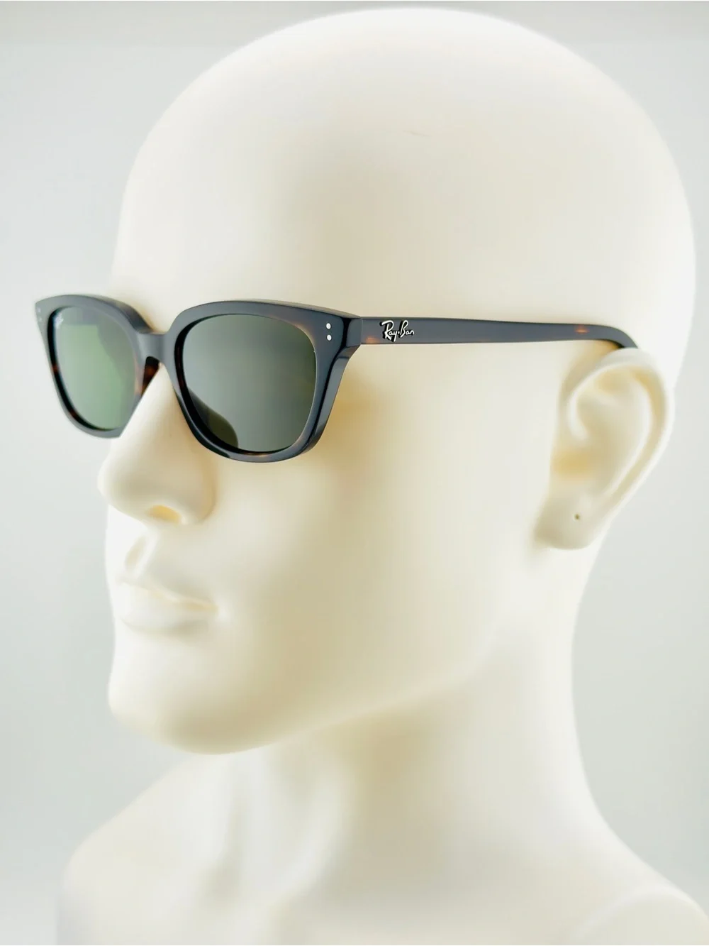 Ray-Ban Sunglasses RB4456 Zaya Bio Based Polished Havana Frame Green Lens UNISEX